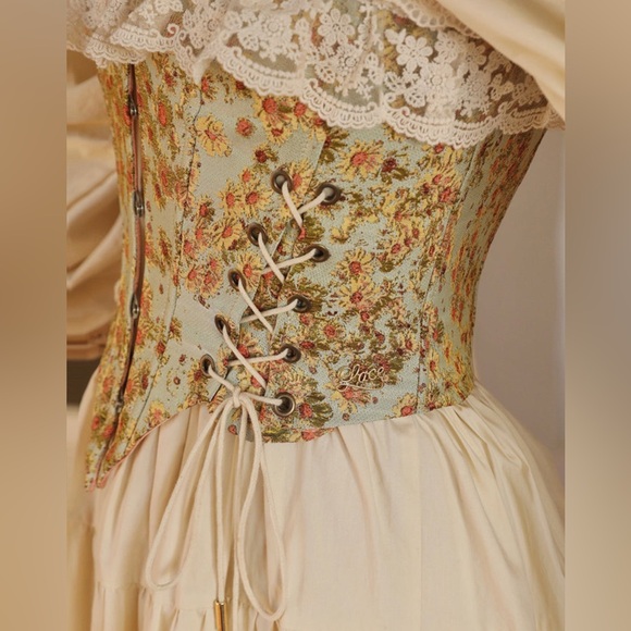 NWT Lacemade Van Gogh Sunflower Corset in XL - Picture 3 of 11